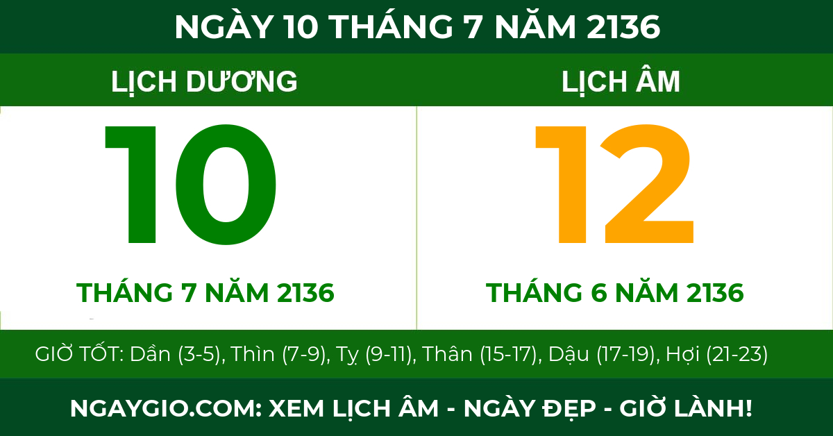 lịch âm ngày 10 tháng 7 năm 2136