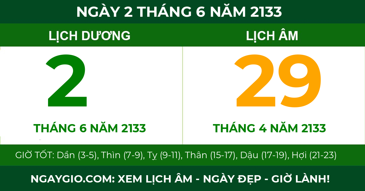 lịch âm ngày 2 tháng 6 năm 2133