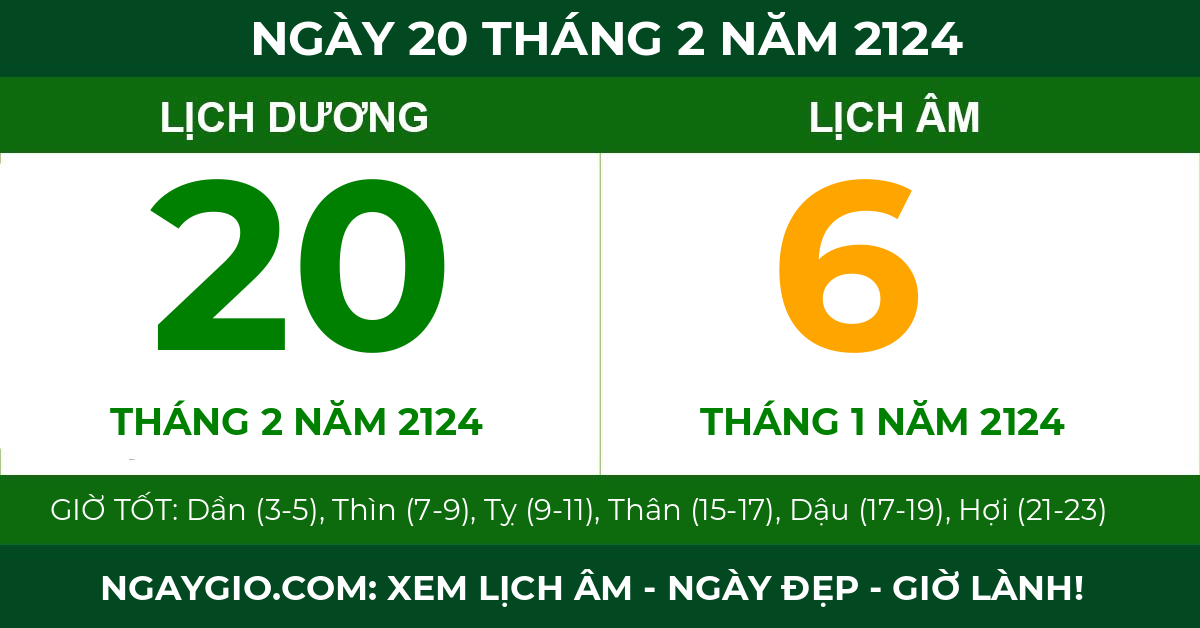 lịch âm ngày 20 tháng 2 năm 2124