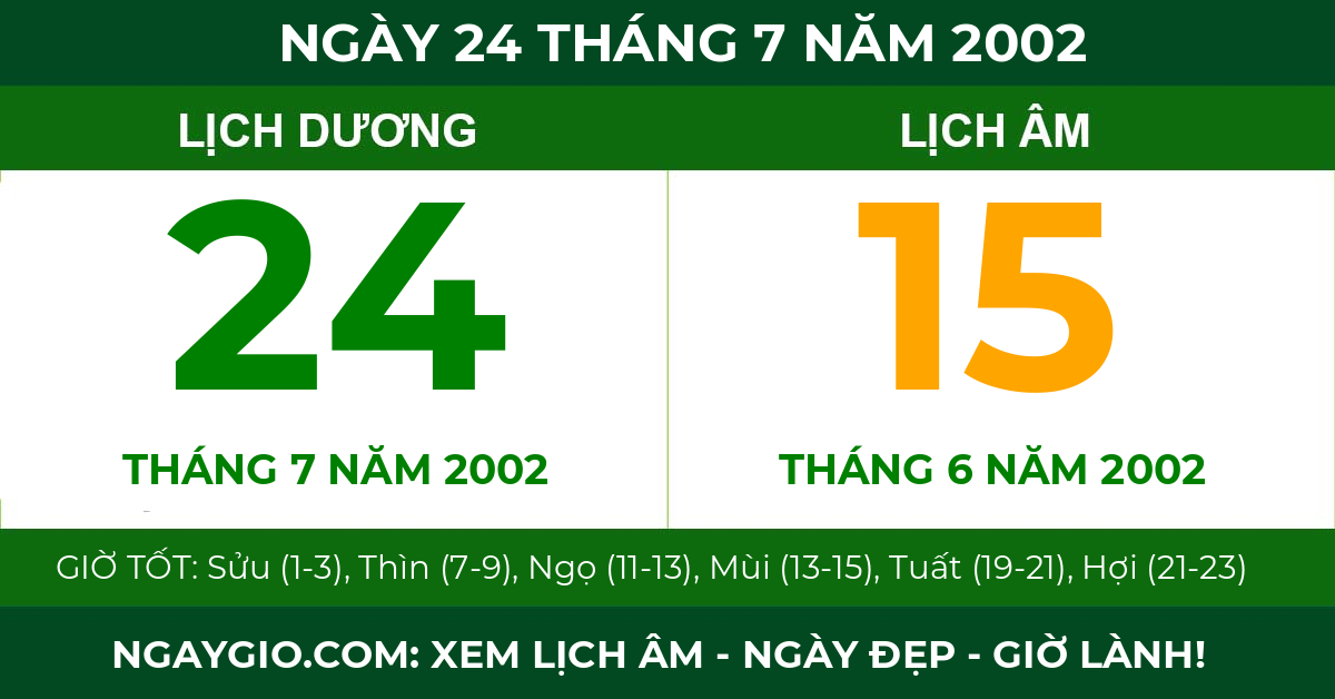 lịch âm ngày 24 tháng 7 năm 2002