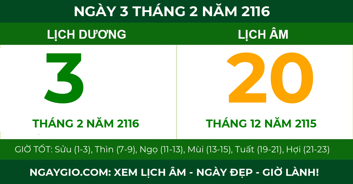 lịch âm ngày 3 tháng 2 năm 2116