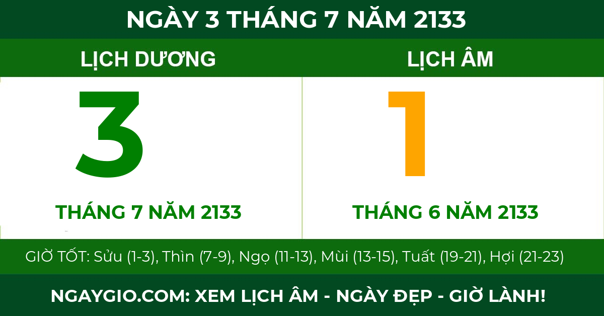 lịch âm ngày 3 tháng 7 năm 2133