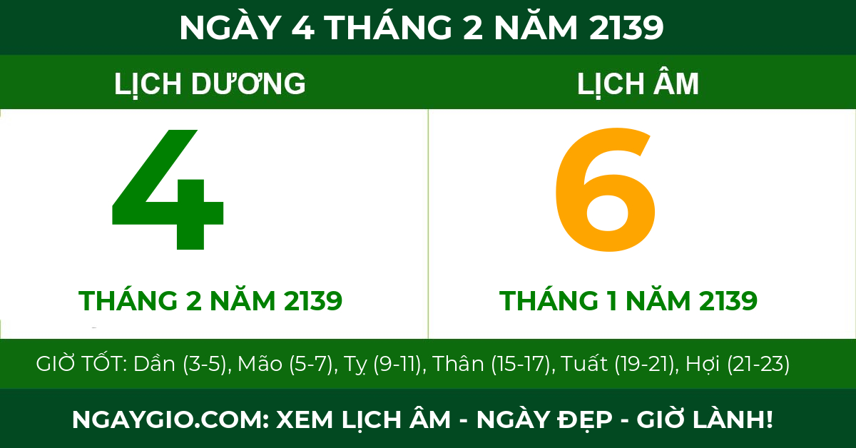 lịch âm ngày 4 tháng 2 năm 2139