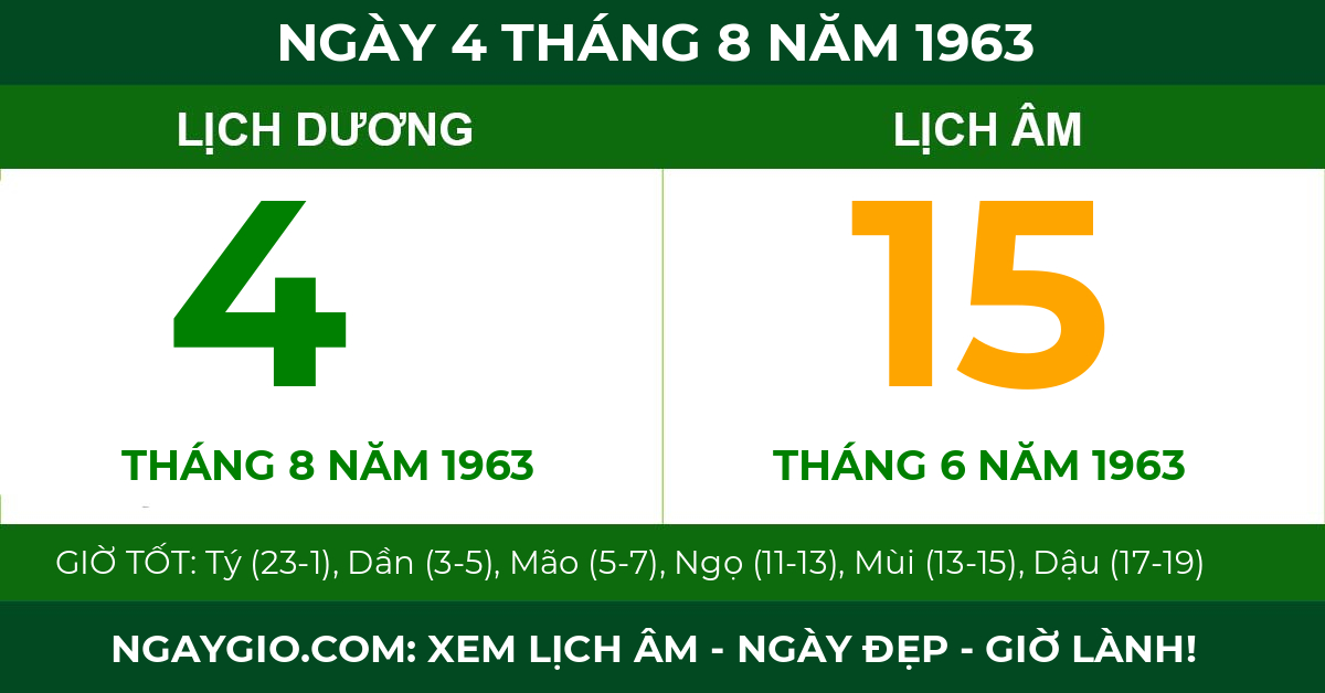 lịch âm ngày 4 tháng 8 năm 1963