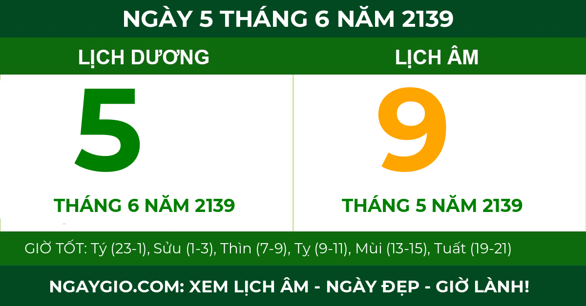 lịch âm ngày 5 tháng 6 năm 2139