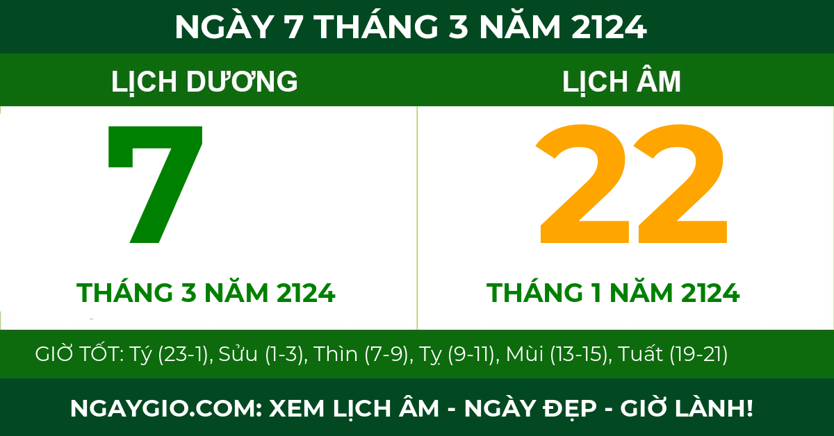lịch âm ngày 7 tháng 3 năm 2124