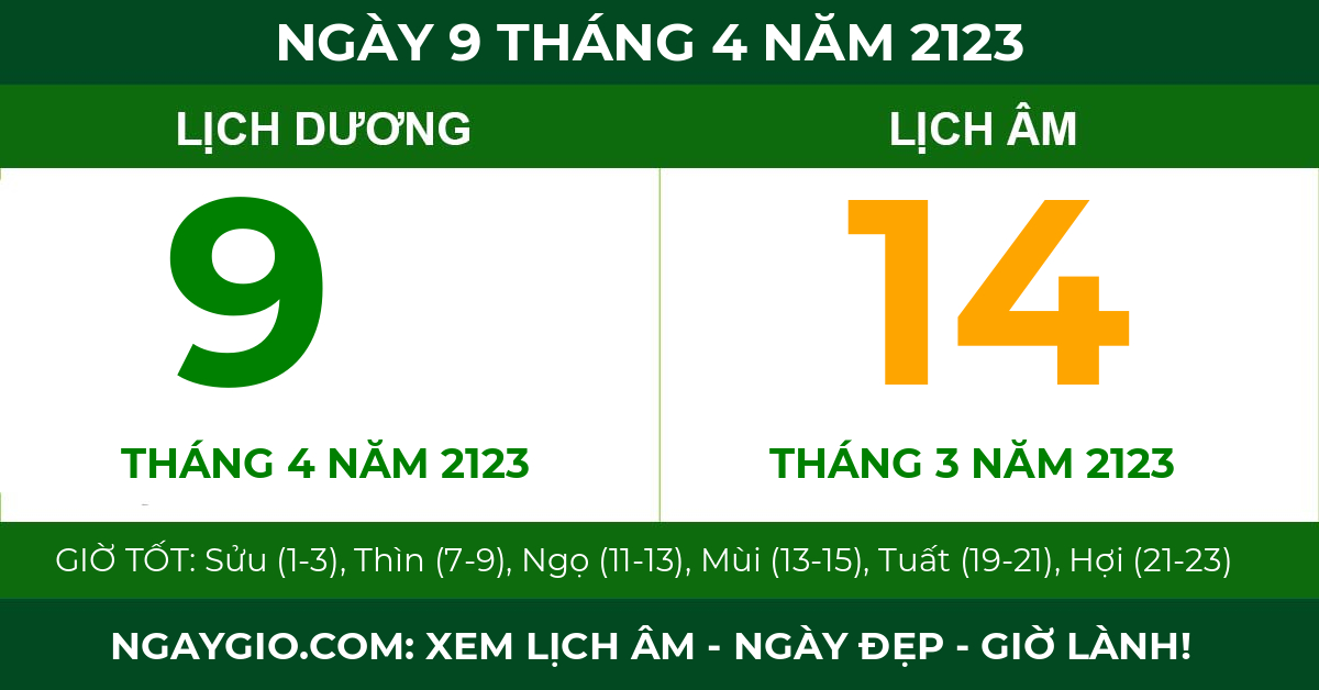 lịch âm ngày 9 tháng 4 năm 2123